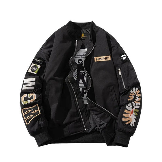 Bomber Varsity "Shark Print" Ins-Trend 2026