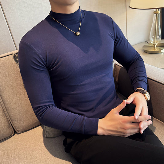 T-Shirt Slim-Fit: Semi-High Collar Essential 2026