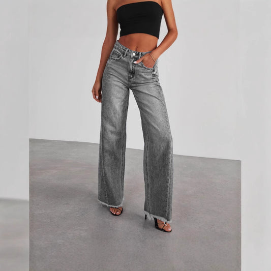 Washed Wide-Leg: Loose Casual Straight Denim 2026