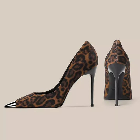 Décolleté Luxury Metallic & Leopard – Tacco Stiletto 8cm o 10cm