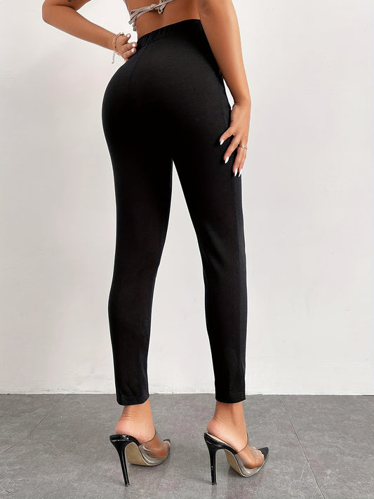 Leggings in Maglia High-Elasticity con Tummy Control