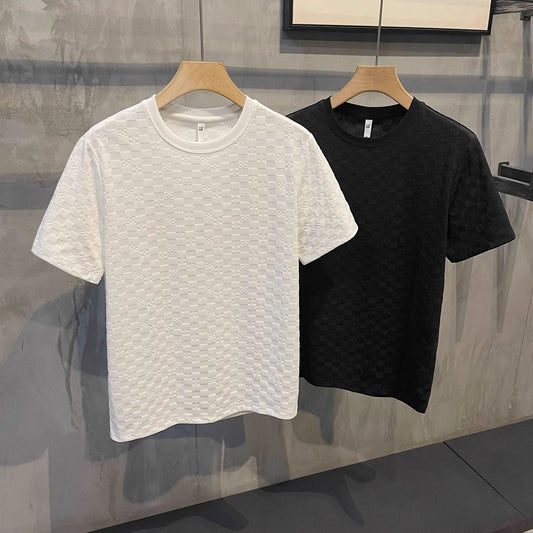 T-shirt Slim Fit con Effetto Cooling, Tecnologia No-Iron e Design Transatlantico