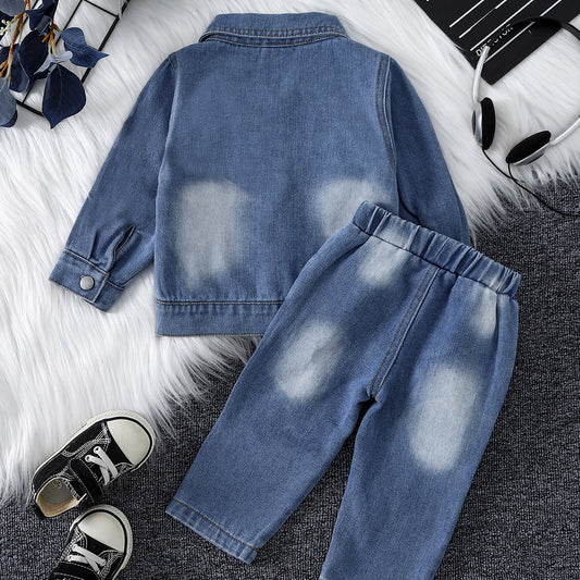 Completo in Cotone Premium con Giacca Doppiopetto e Pantaloni Coordinati