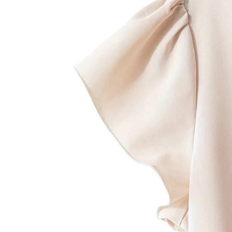 Completo Top Set "Slimming" con Dettaglio Belt e Texture Woven