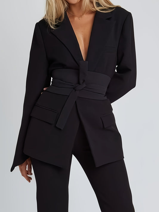 Blazer "Elegant Commuting" con Silhouette ad A e Classico Suit Collar