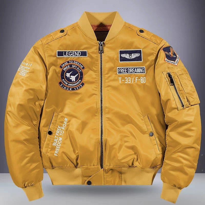Bomber Pilot Heavy-Duty con Ricami Heritage