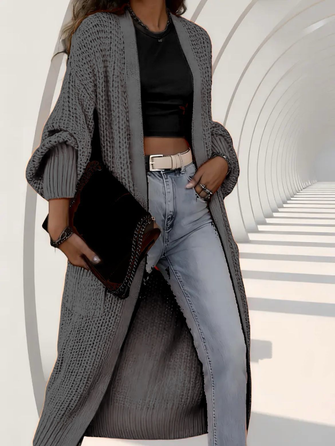 Abbraccio Cozy: Cardigan Over-Knit 2026