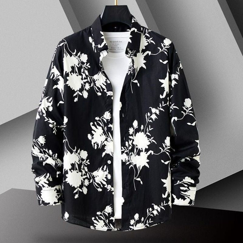 Camicia Slim-Fit Flower Print