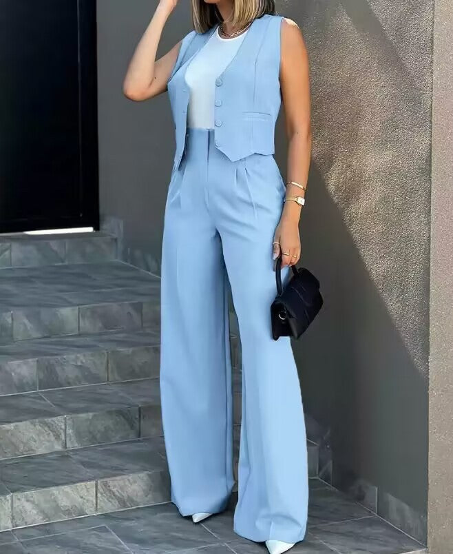 Completo Top & Pants British Elegant Commute