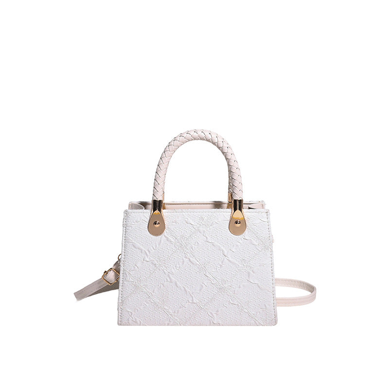 Borsa "Fresh & Sweet" Horizontal Square con Tasca 3D e Finiture Stitching