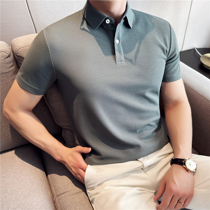 Polo "Urban Minimalist" Slim Fit in Cotone Pettinato con Finitura No-Ironing