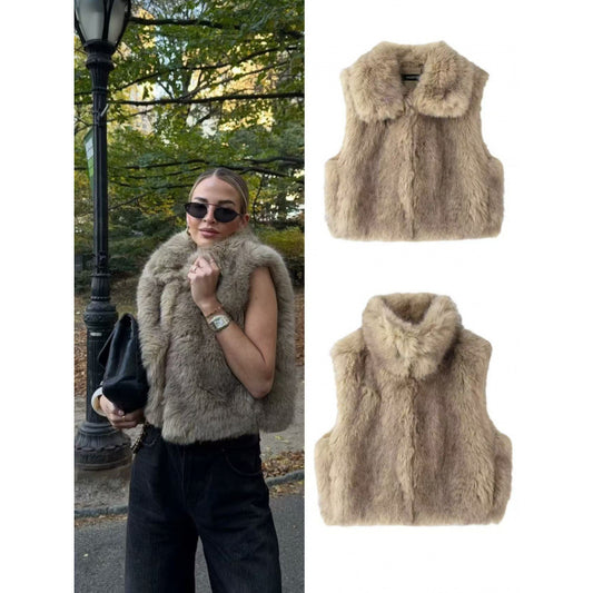 Gilet in Pelliccia Sintetica "Urban Glam" - Collezione 2026