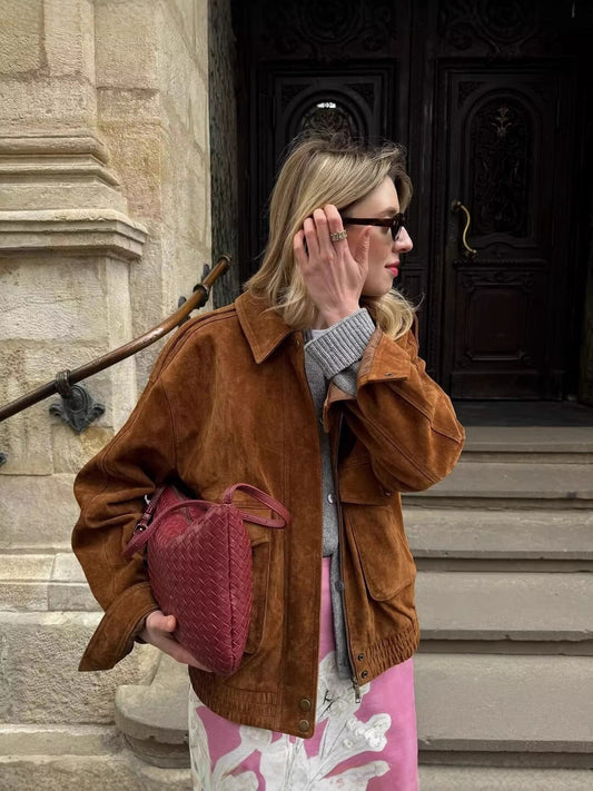 Giacca Urban Chic "Effetto Camoscio"