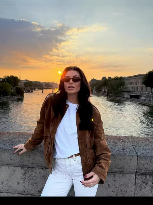 Giacca Urban Chic "Effetto Camoscio"