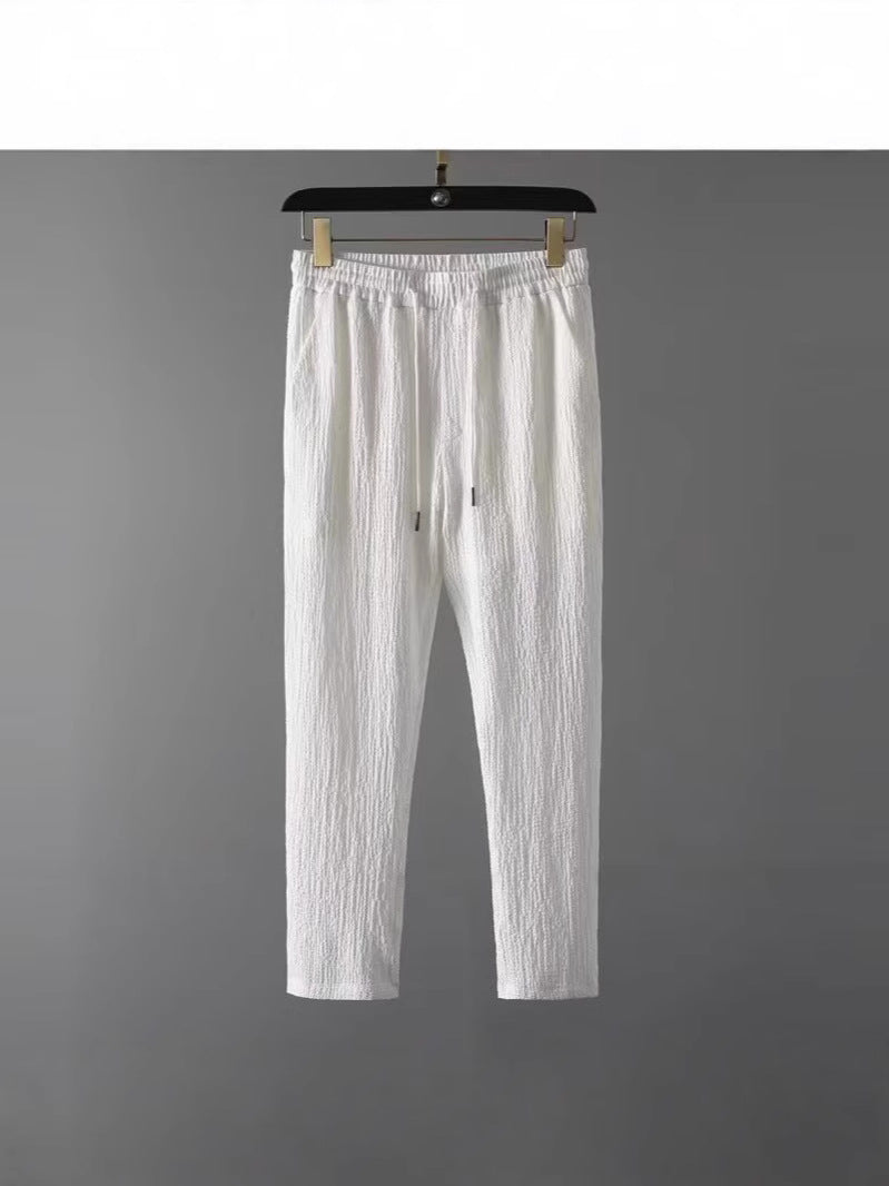 Set Urban "Ice Silk" & Lino: T-Shirt & Cropped Pants Slim-Breath