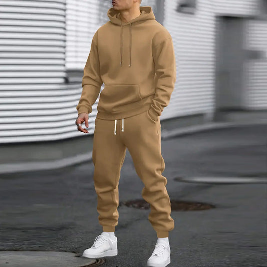 Set Hoodie & Joggers 2026: Completo Termico Solid-Plaid