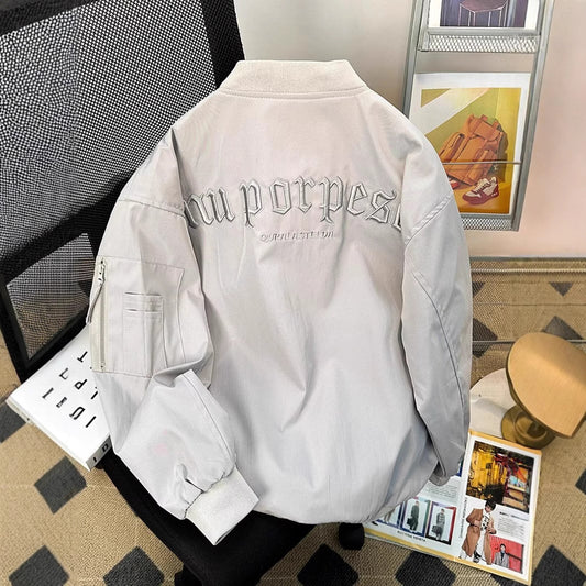 Bomber Varsity High-Street con Ricami "American Icon"