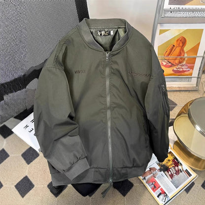 Bomber Varsity High-Street con Ricami "American Icon"