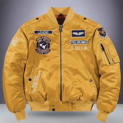 Bomber Pilot Heavy-Duty con Ricami Heritage