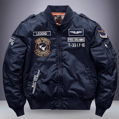 Bomber Pilot Heavy-Duty con Ricami Heritage