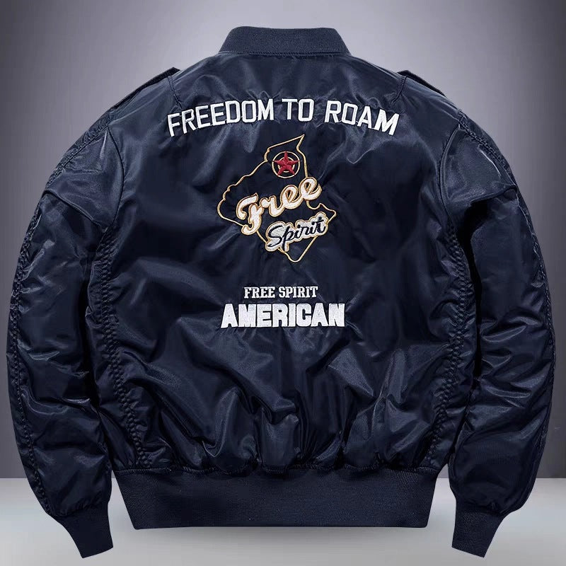 Bomber Pilot Heavy-Duty con Ricami Heritage