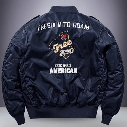 Bomber Pilot Heavy-Duty con Ricami Heritage