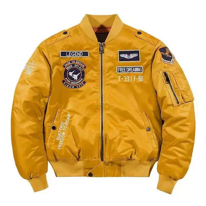 Bomber Pilot Heavy-Duty con Ricami Heritage