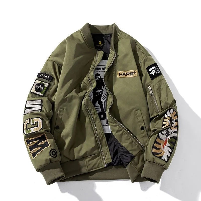Bomber Varsity "Shark Print" Ins-Trend 2026