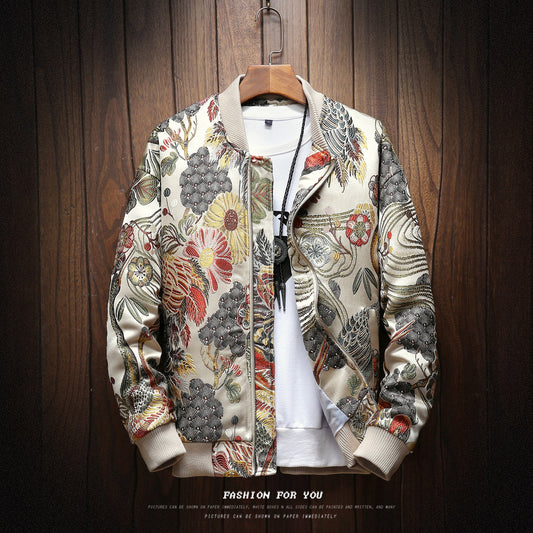 Bomber "Fat Crane" Embroidery Modern Chinese Style 2026