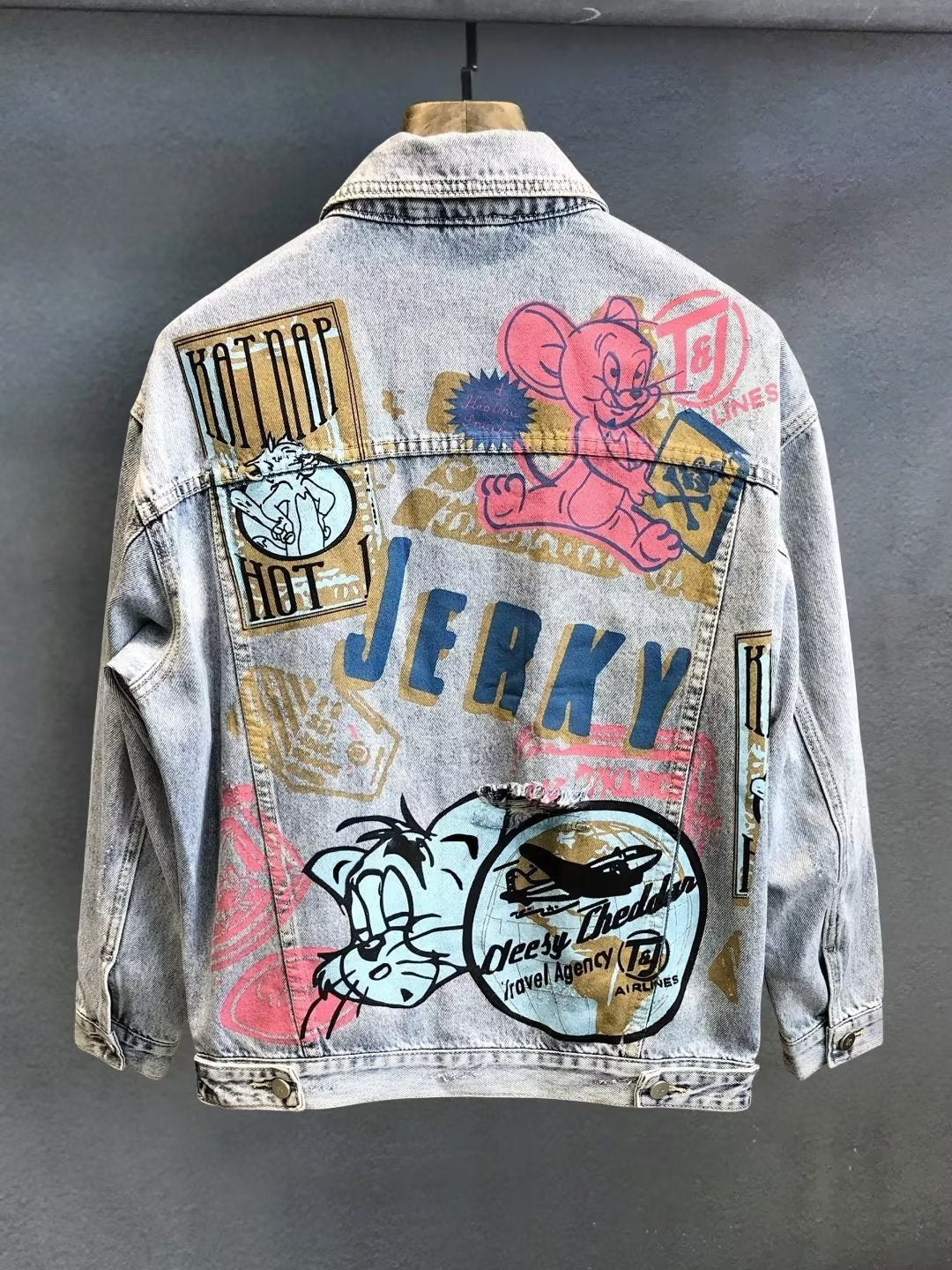 Denim Jacket "Graffiti Scraping" Distressed Edition 2026