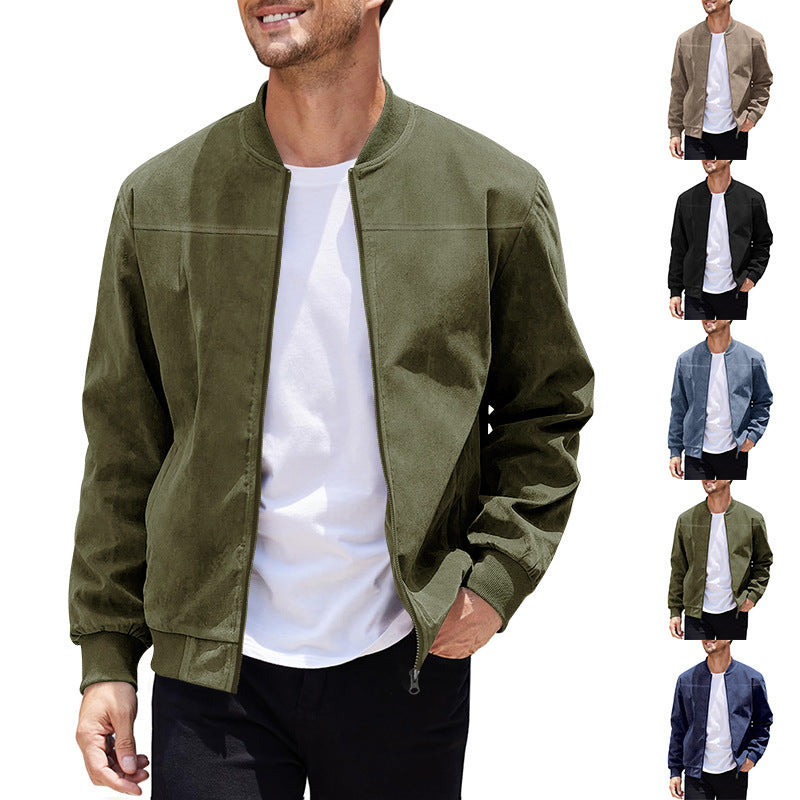 Suede Tech Bomber "Stand Collar" Hybrid 2026