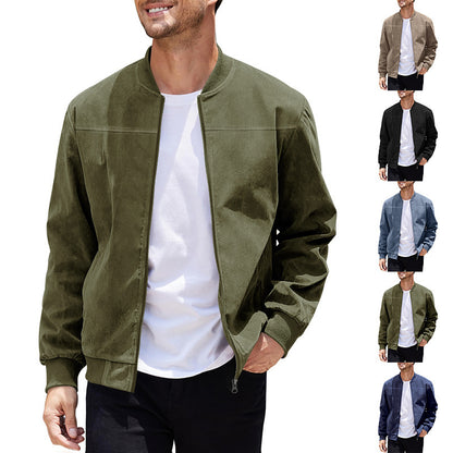 Suede Tech Bomber "Stand Collar" Hybrid 2026