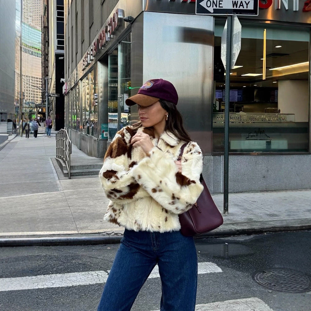 Cappotto Furry Leopard Print: Fashion Outwear 2026