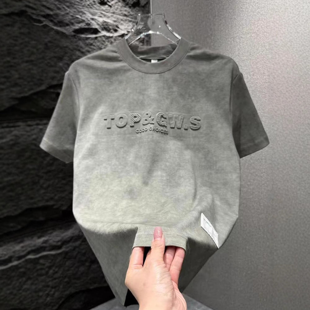 T-Shirt Embossed: Steel-Stamped Luxury 2026