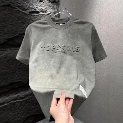 T-Shirt Embossed: Steel-Stamped Luxury 2026