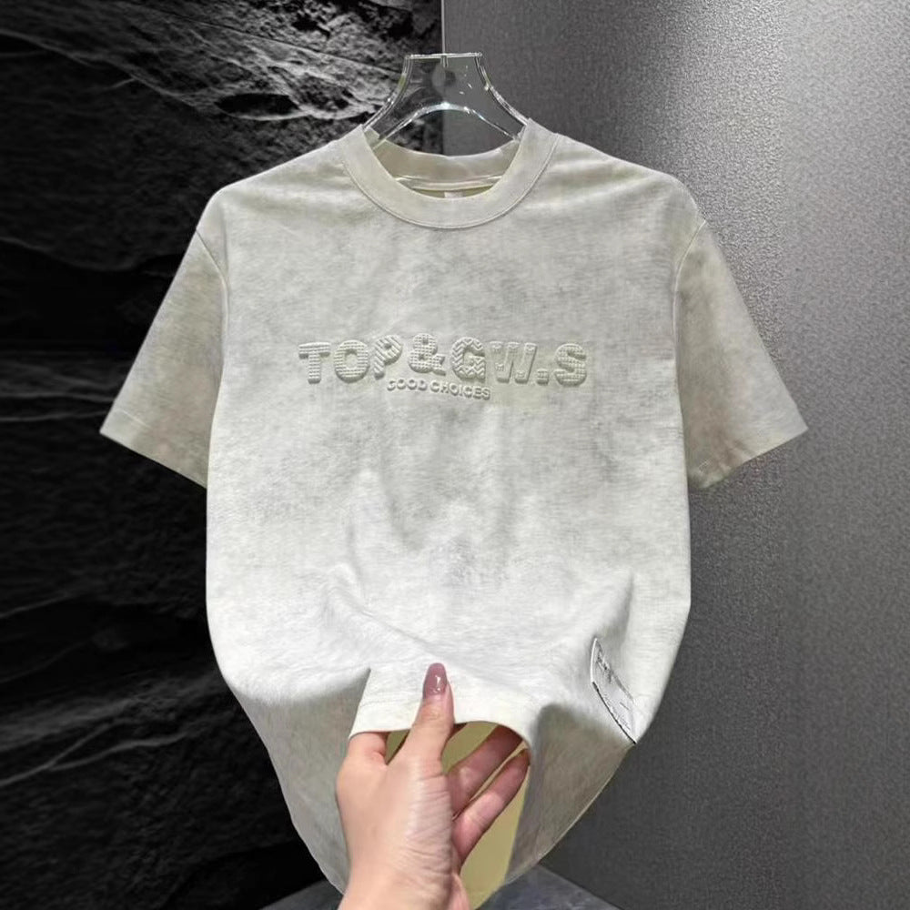 T-Shirt Embossed: Steel-Stamped Luxury 2026