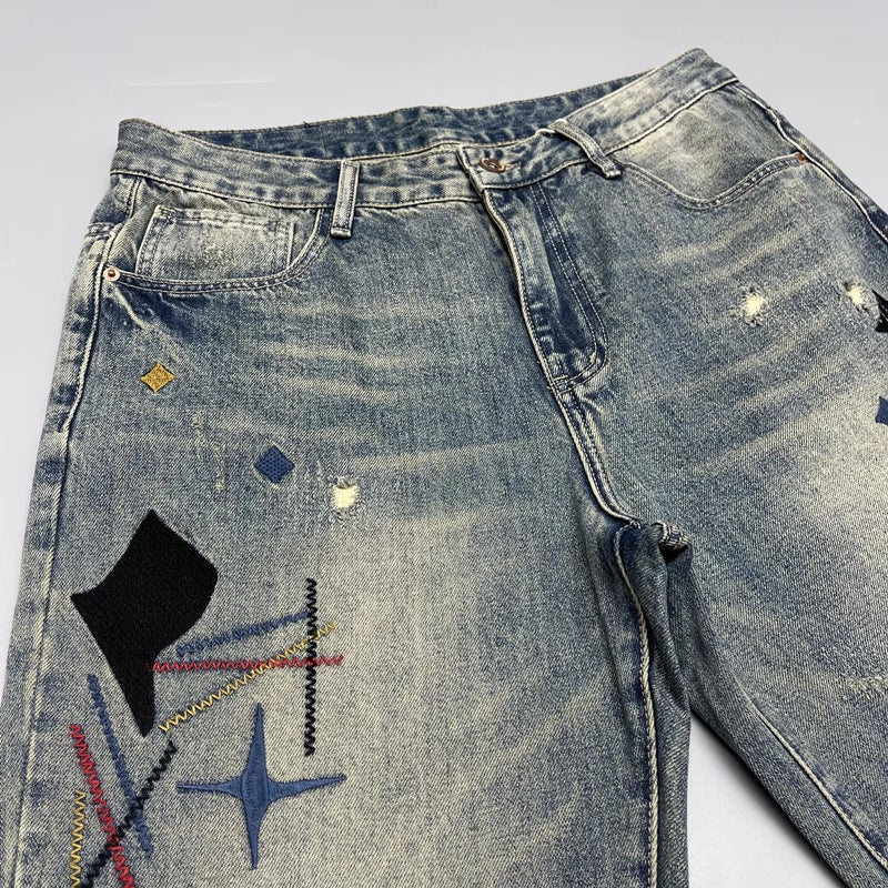 Jeans Distressed Patchwork: High-End Craft 2026