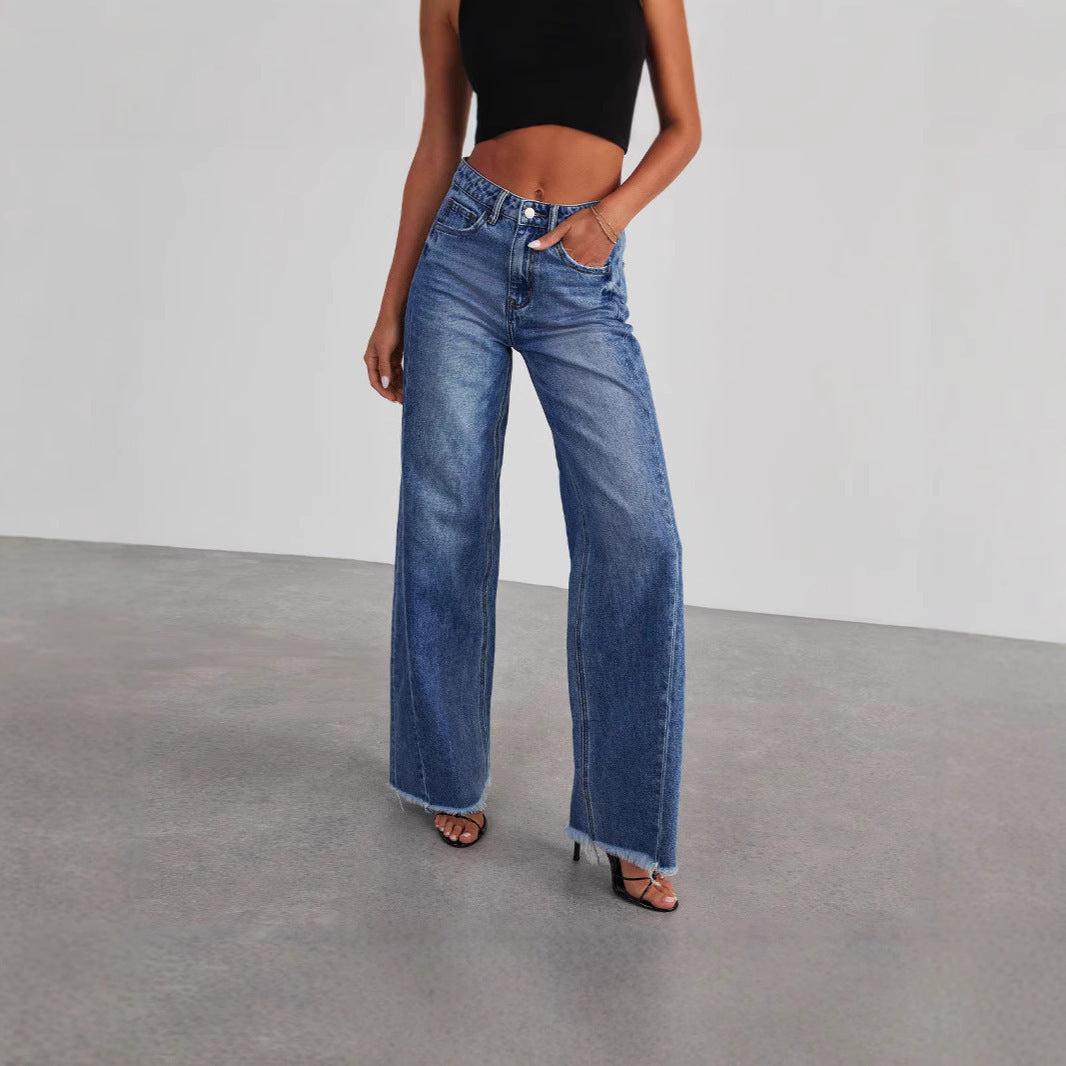 Washed Wide-Leg: Loose Casual Straight Denim 2026