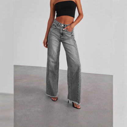 Washed Wide-Leg: Loose Casual Straight Denim 2026