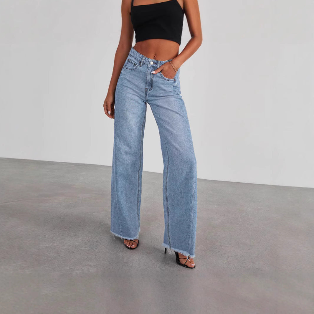 Washed Wide-Leg: Loose Casual Straight Denim 2026