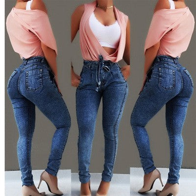 High-Waist Skinny: Tassel Belt & Stretch Denim 2026