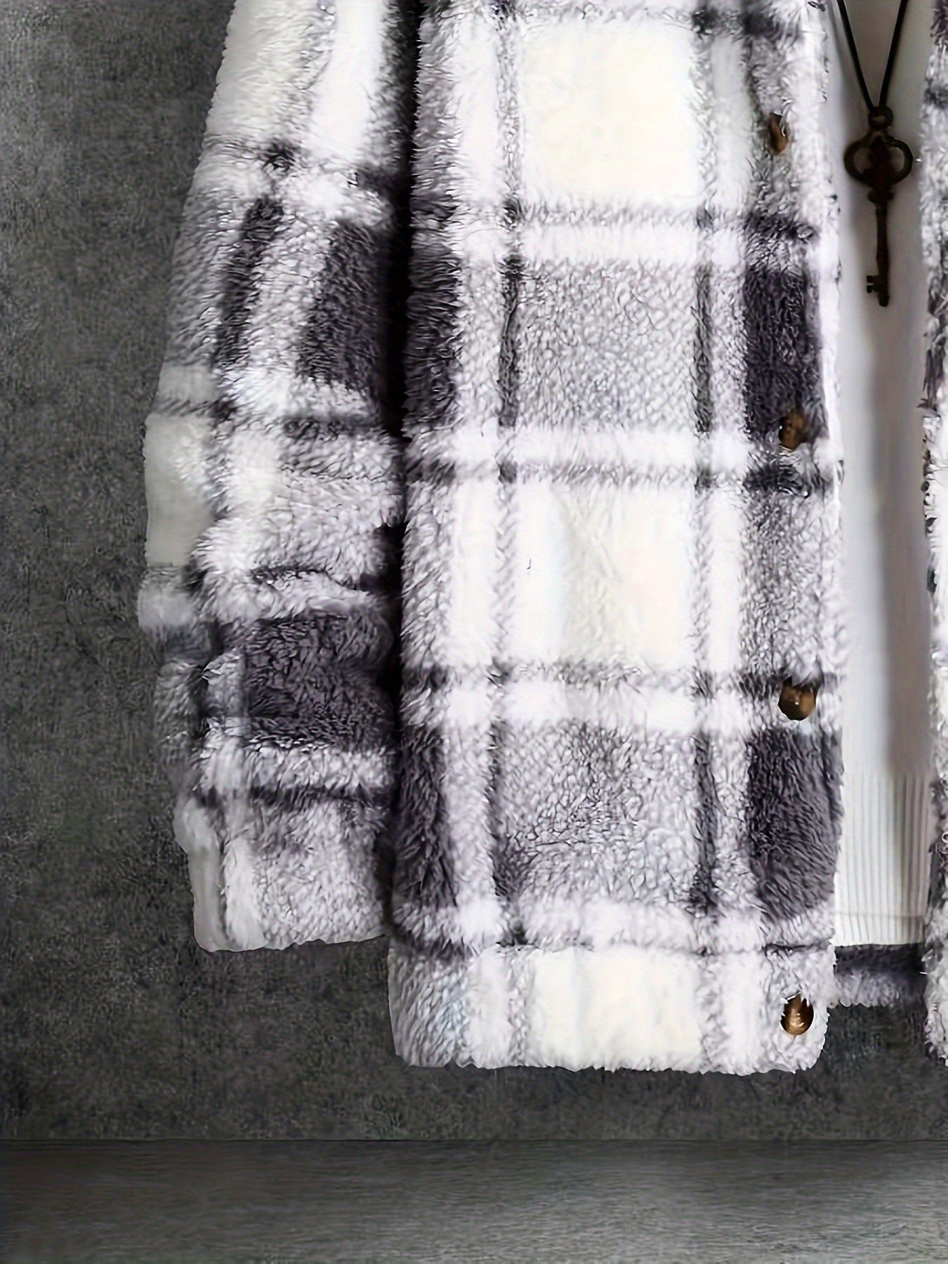 Giacca in Lana d'Agnello: Texture Plaid 2026