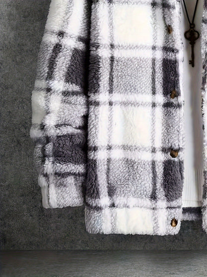 Giacca in Lana d'Agnello: Texture Plaid 2026