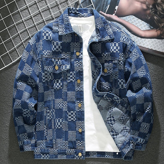 Giacca Denim: Checkerboard Retro 2026