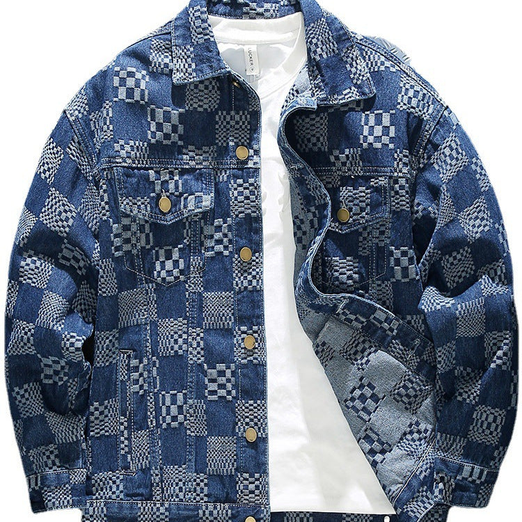 Giacca Denim: Checkerboard Retro 2026