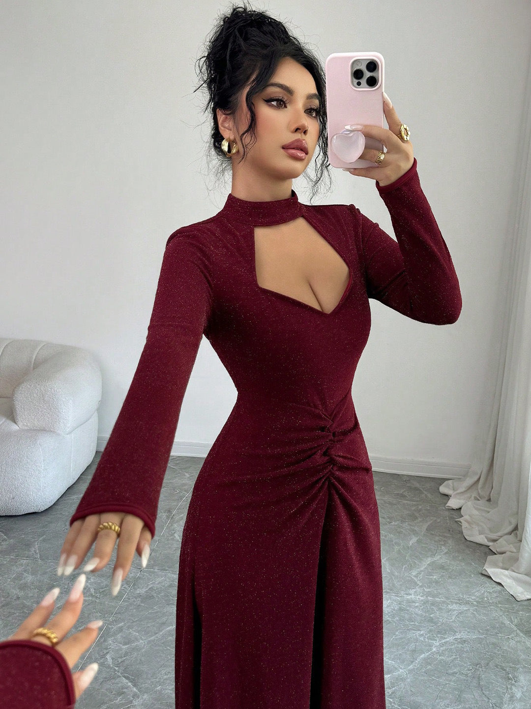 Abito "Midnight Diva" Pleated - Autunno/Inverno 2026