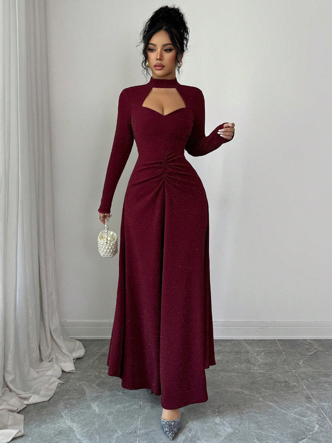 Abito "Midnight Diva" Pleated - Autunno/Inverno 2026