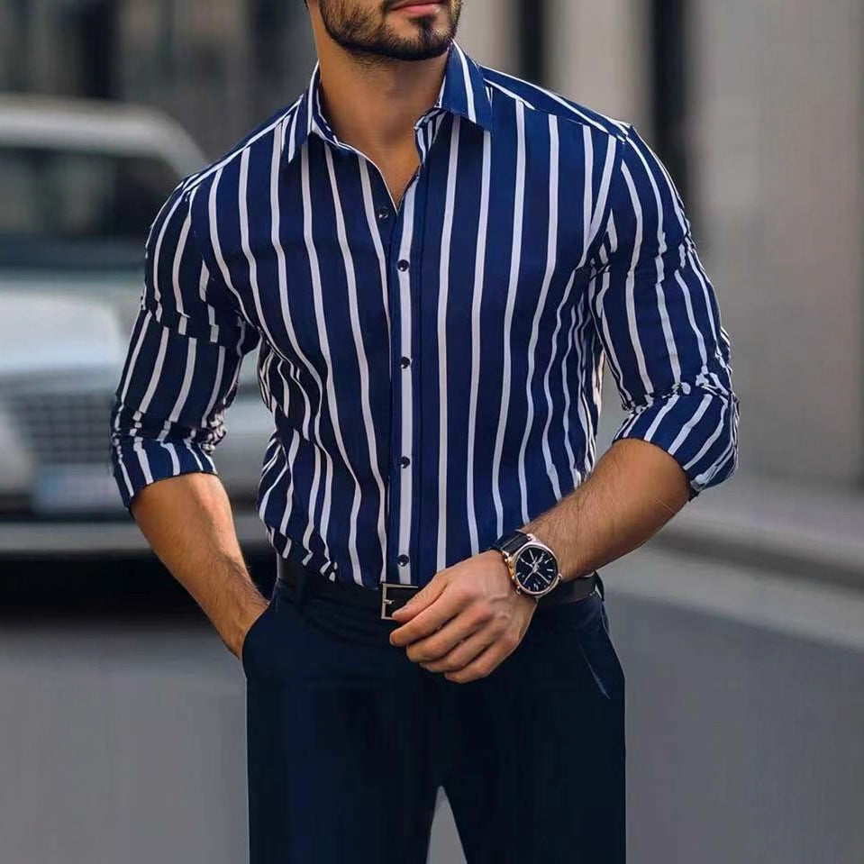 Camicia Striped Four-Way Stretch - Primavera/Autunno 2026