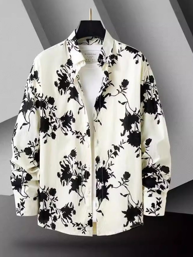 Camicia Slim-Fit Flower Print