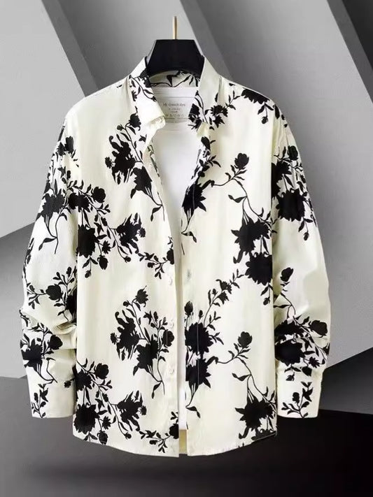 Camicia Slim-Fit Flower Print - Primavera/Autunno 2026